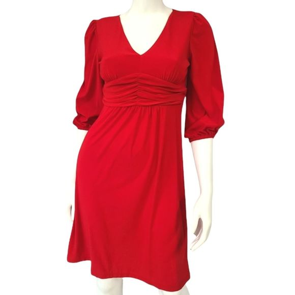 NY Collection V Neck Dress XS - Picture 2 of 9